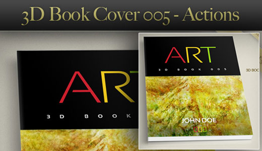 3D Book Mockup Action – Cover 005