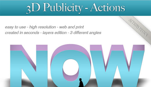 Photoshop Text 3d for Publicity