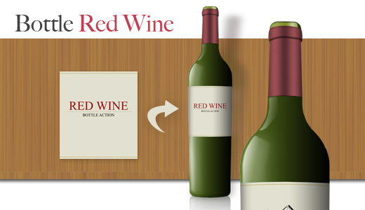 Bottle Red Wine – bottle mockup free
